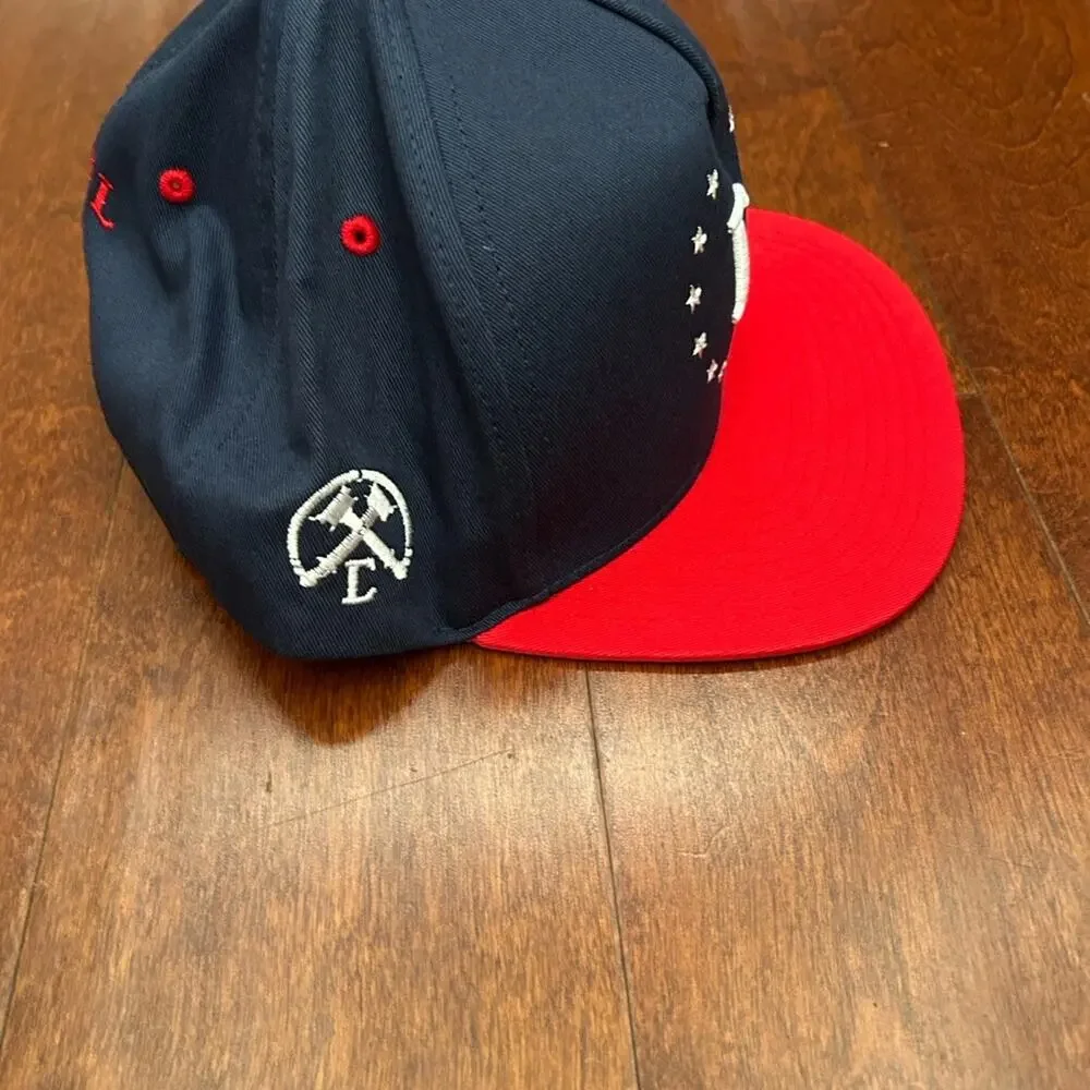 Civil Regime Navy and Red Baseball Cap with White Embroidered Lettering, NWOT